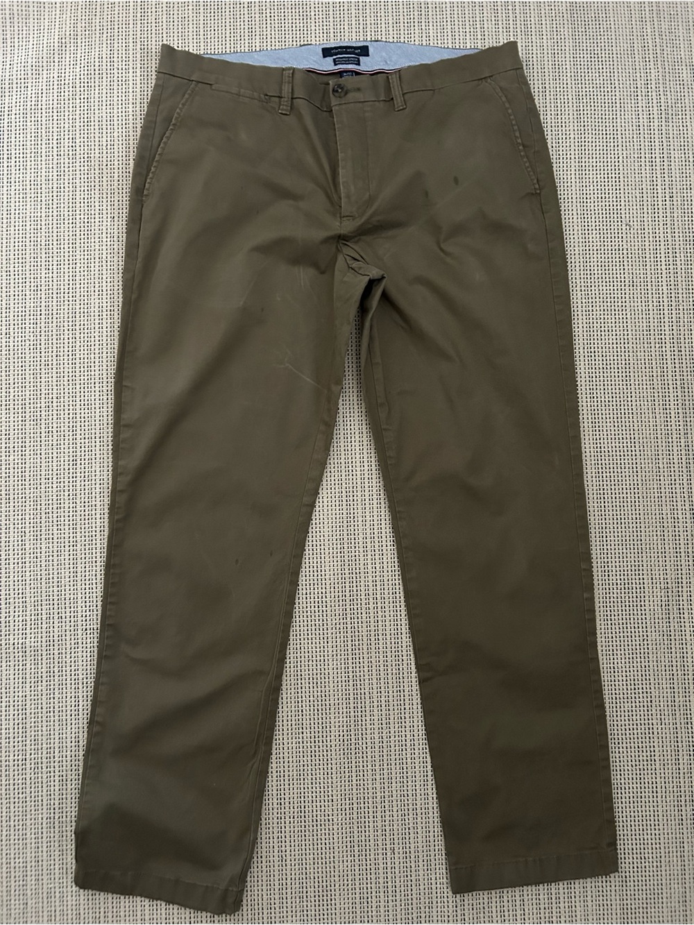 Men's Olive Green Casual Chino Pants